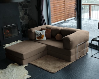 Modular Teddy Sofa, Corduroy Floor Couch, Floor Sofa Set, Sectional Sofa