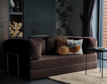 Sofá de suelo Teddy personalizado, sofá Teddy suave y cómodo, sofá Teddy suave modular, sofá esquinero Teddy lavable