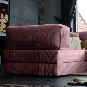 This washable teddy sofa combines modular flexibility with convertible closed corner comfort. The L-shaped miniature design adds warmth and softness to any space.