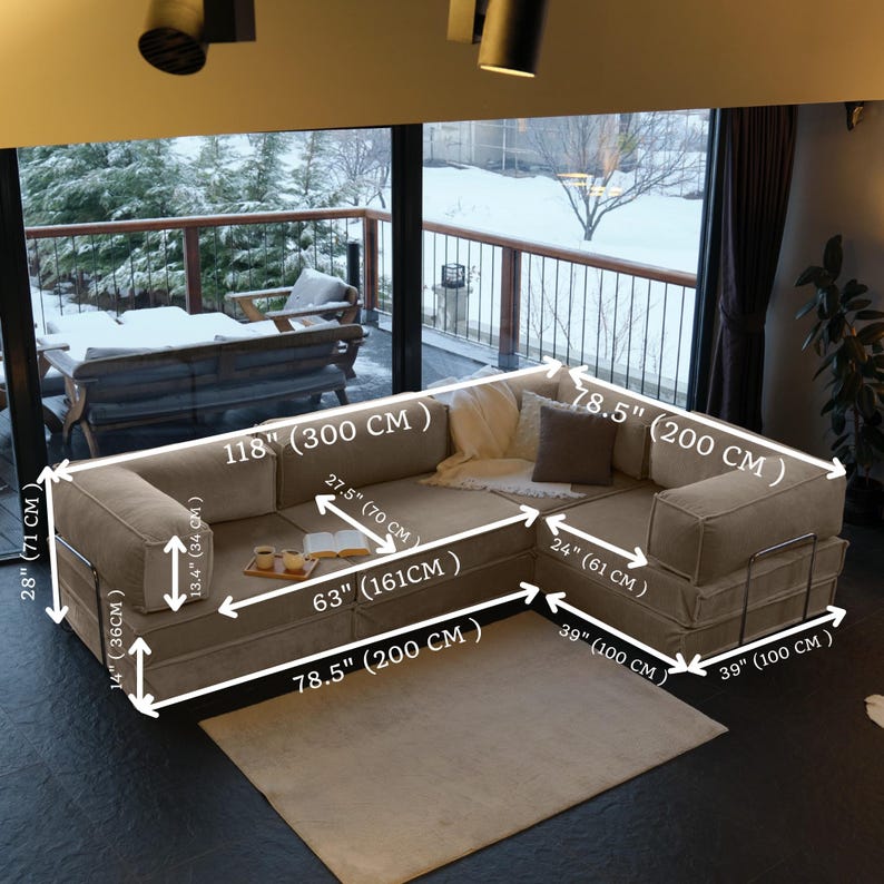 This teddy fabric floor sofa bed is modular and washable, combining modern living room style with practical comfort.