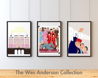 Wes Anderson Collection Minimalist Prints
