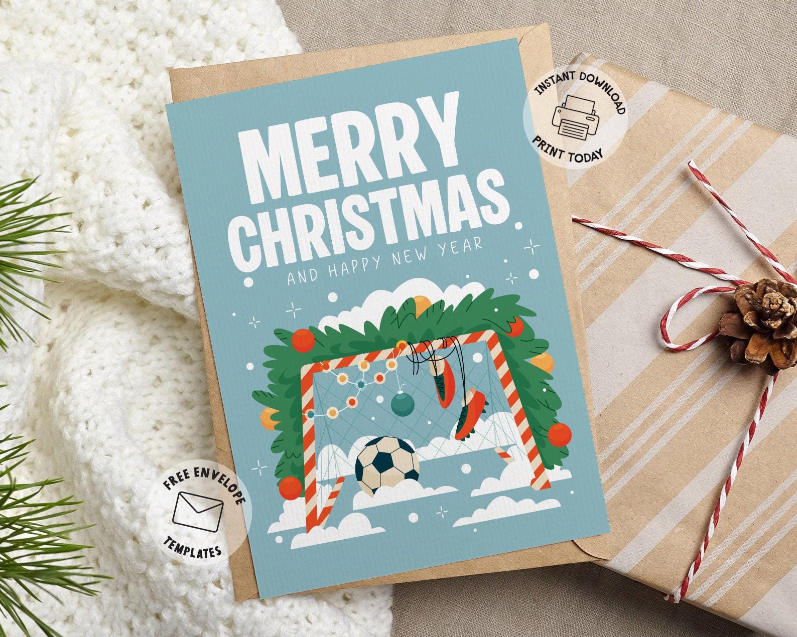Traditional Christmas Card Cousin - 7 X 5 Inches 6 thumbnail image