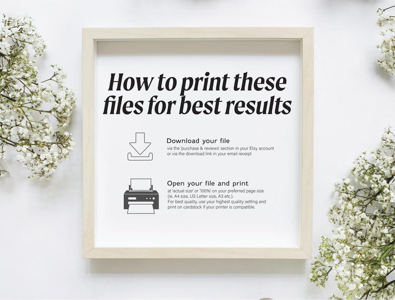 How to print these files for best results