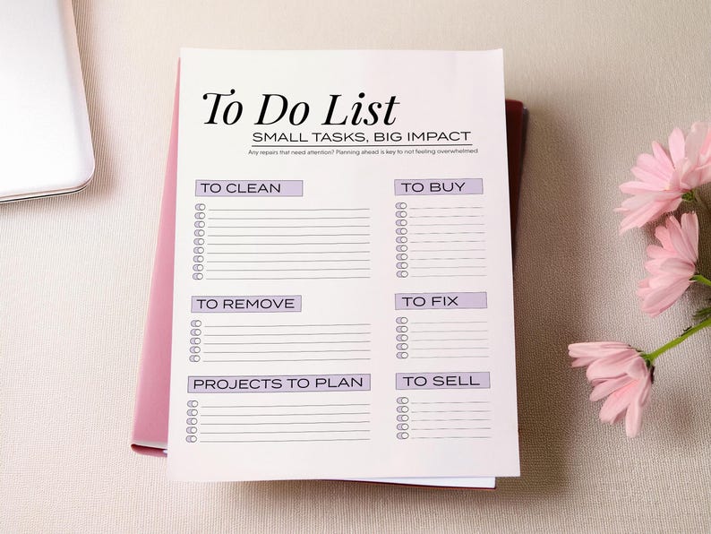 Sunday Reset To Do List. It's the perfect Weekly Cleaning To Do List. This Printable Chore Checklist is Editable and makes keeping your home tidy an easy and fun routine. ADHD friendly and perfect for busy moms.