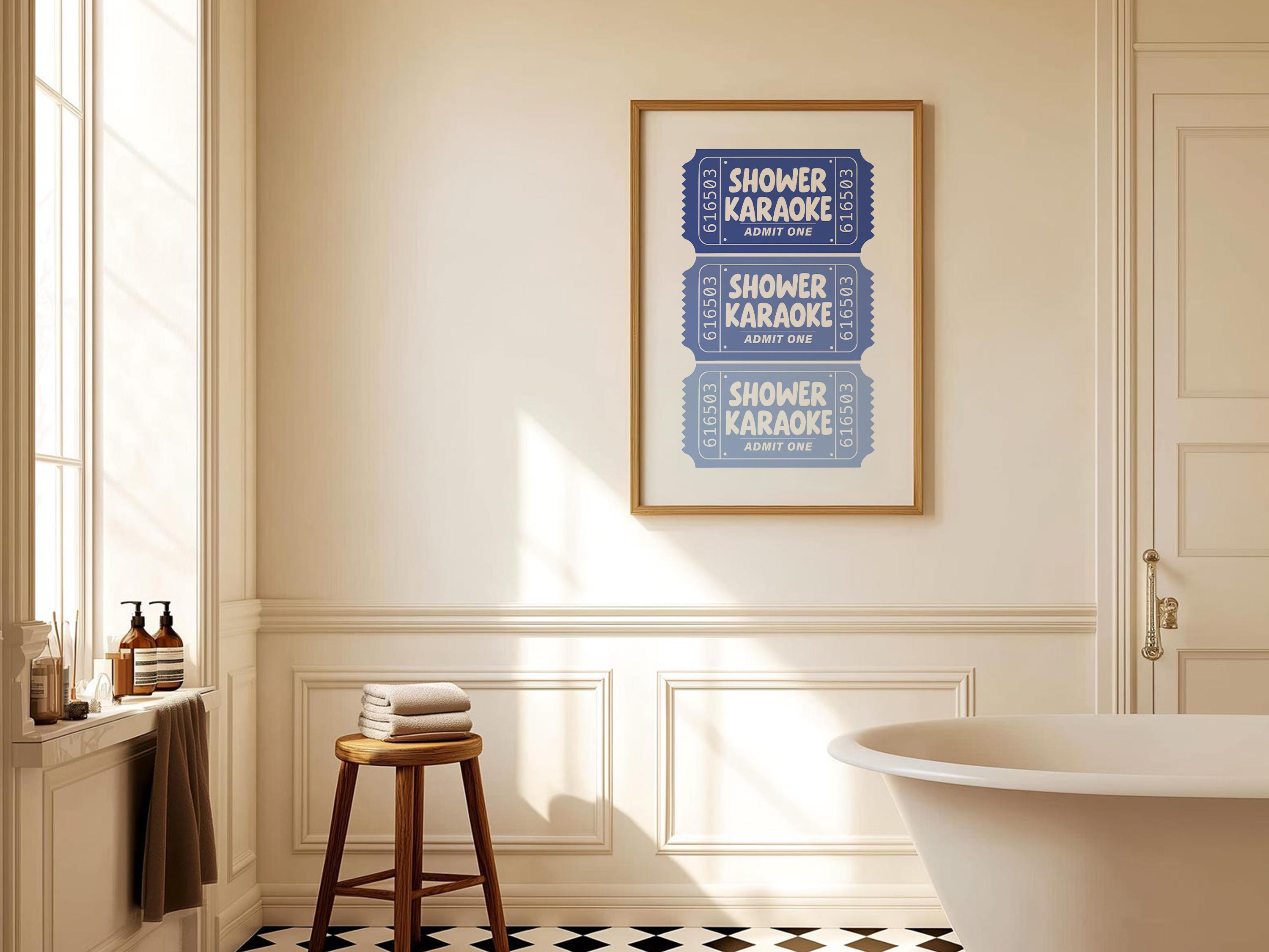 Colourful Bathroom Wall Art Set of 6 | Printable Funny Toilet Print ...