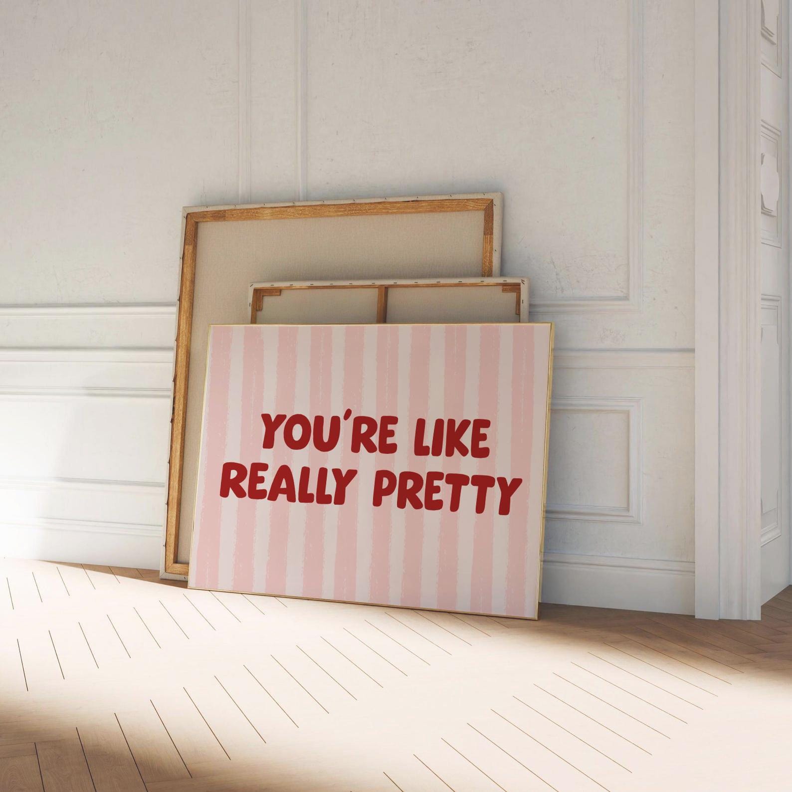 You're Like Really Pretty Sign | Printable Girly Bathroom Wall Art ...