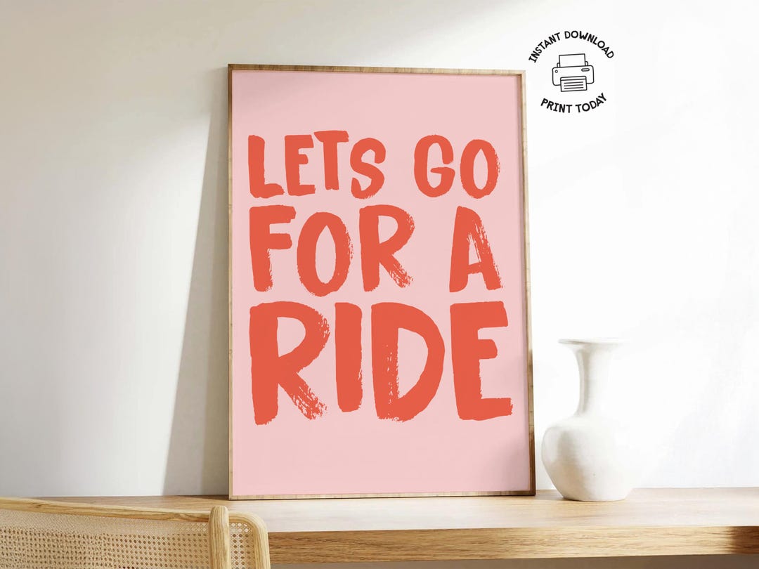 Trendy Cycling Print | Printable Wall Art for Cyclist | Motivational ...