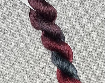 Hand dyed DMC floss - variegated embroidery thread for cross stitch - Phoenix Rising