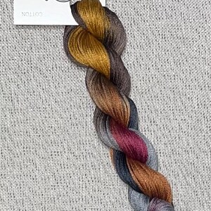Hand dyed DMC floss - variegated embroidery thread for cross stitch - Spices