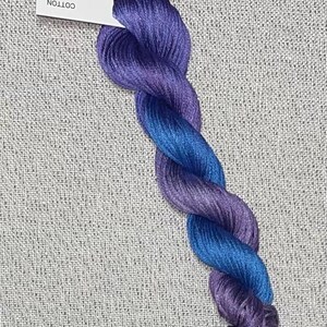 Hand dyed DMC floss - variegated embroidery thread for cross stitch - Just a Fairy Tale