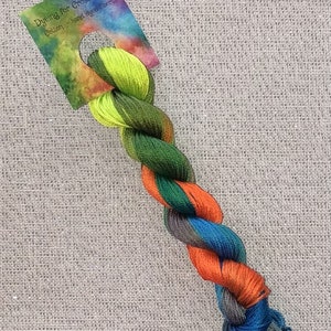 Hand dyed DMC floss - variegated embroidery thread for cross stitch - Lori