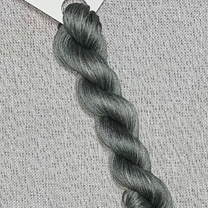 Hand dyed DMC floss - variegated embroidery thread for cross stitch - Smoke
