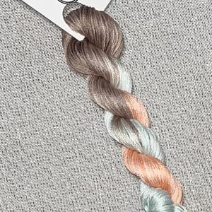 Hand dyed DMC floss - variegated embroidery thread for cross stitch - Cape Sands