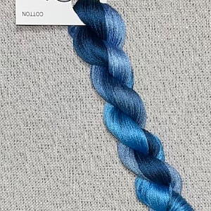 Hilo DMC teñido a mano - hilo de bordar multicolor para punto de cruz - Out of the Blue