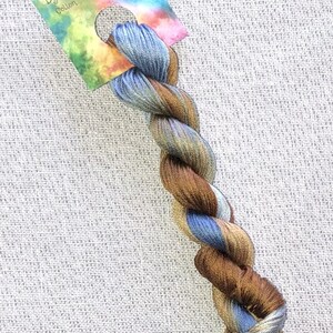 Hand dyed DMC floss - variegated embroidery thread for cross stitch - Havenwood