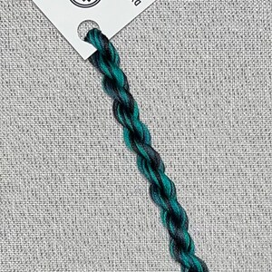 Hand dyed DMC floss - variegated embroidery thread for cross stitch - Raven's Wing image 3