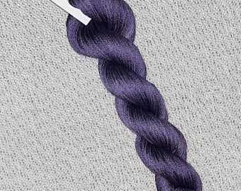 Hand dyed DMC floss - variegated embroidery thread for cross stitch - Dark Lilac