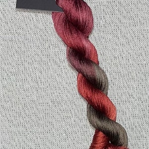 Hand dyed DMC floss - variegated embroidery thread for cross stitch -   Berkshire