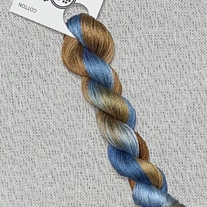 Hand dyed DMC floss - variegated embroidery thread for cross stitch - Havenwood