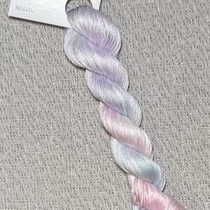 Hand dyed DMC floss - variegated embroidery thread for cross stitch - Opal