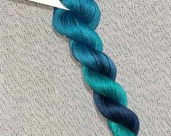 Hand dyed DMC floss - variegated embroidery thread for cross stitch - Challenger
