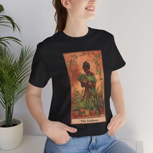 Camiseta de la Carta del Tarot del Jardinero, regalos de jardinería, regalo para el Día de la Madre