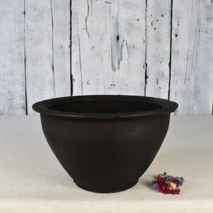 Vintage Clay Pot / Pottery Vase / Handmade Ceramic Vessel / Stoneware Jug / Rustic Ceramic Planter / Flower Bowl / Wabi Sabi Decor
