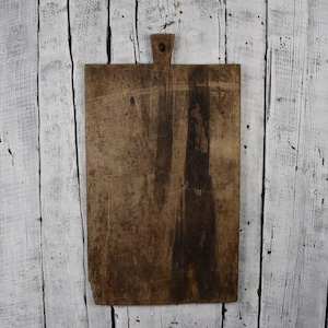 Vintage Wooden Cutting Board / Large Chopping Board / Rustic Bread Board / Wood Serving Board / Unique Kitchen Gift