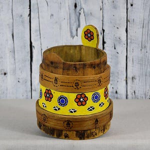 Vintage Holzobstschale / Handgemachter Holzkorb / Rustikale Obstschale / Obstkorb / Bauernhaus Dekor / Vintage Obstschale / Obstteller