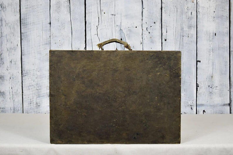 Antique Vintage Suitcase / Retro Travel Trunk / Old Luggage Storage Box ...