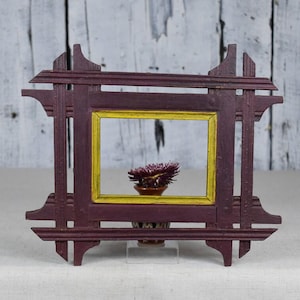 Antique Wooden Photo Frame / Vintage Picture Frame / Hanging Frame for Wall Décor / Frame for Photos and Art