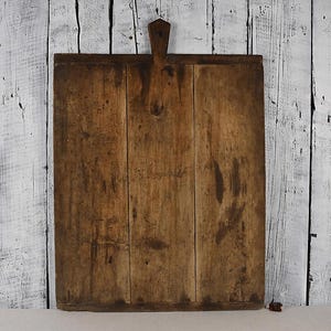 Vintage Wooden Cutting Board / Large Chopping Board / Rustic Bread Board / Wood Serving Board / Unique Kitchen Gift