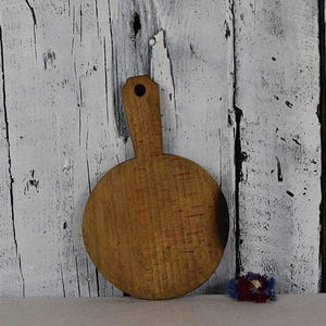 Vintage Wooden Cutting Board / Small Chopping Board / Rustic Bread Board / Wood Serving Board / Unique Kitchen Gift