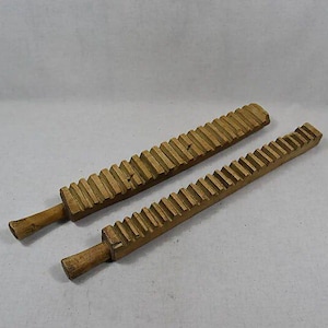 Vintage Rustic Washboard Set / Antique Wooden Scrub Board / Farmhouse Laundry Room Decor