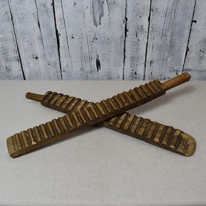 Vintage Rustic Washboard Set / Antique Wooden Scrub Board / Farmhouse Laundry Room Decor