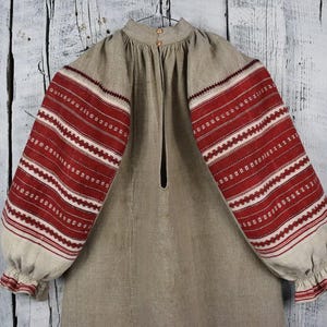 Vintage Embroidered Blouse / Traditional Ukrainian Blouse / Woven Embroidery Shirt / Vintage Vyshyvanka Dress / Antique Boho Blouse