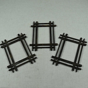 Antique Wooden Photo Frame Set / Vintage Picture Frame / Rustic Wall Decor / Hanging Art Frame