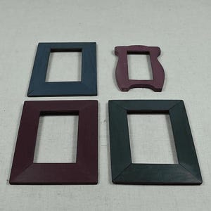 Antique Wooden Photo Frame / Vintage Picture Frame / Rustic Wood Hanging Frame / Handmade Photo Frame Set / Rustic Wall Decor