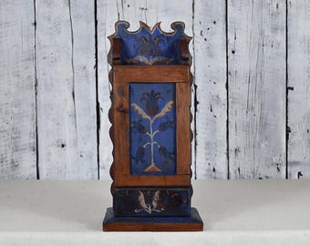 Antique Wooden Tabletop Cabinet / Small Kitchen Cabinet / Rustic Storage Cabinet / Vintage Organizer Box / Farmhouse Décor