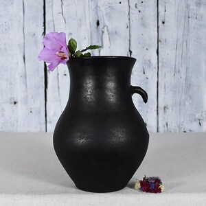 Vintage Clay Pot / Pottery Vase / Handmade Ceramic Vessel / Stoneware Jug / Rustic Ceramic Planter / Flower Bowl / Wabi Sabi Decor
