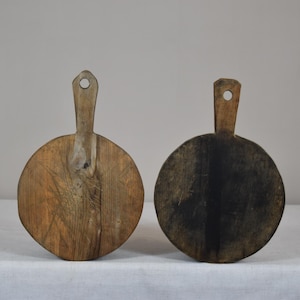 Tagliere in legno vintage / Tagliere in legno rustico / Tagliere per salumi e pane fatto a mano / Vassoio da portata in legno da macellaio