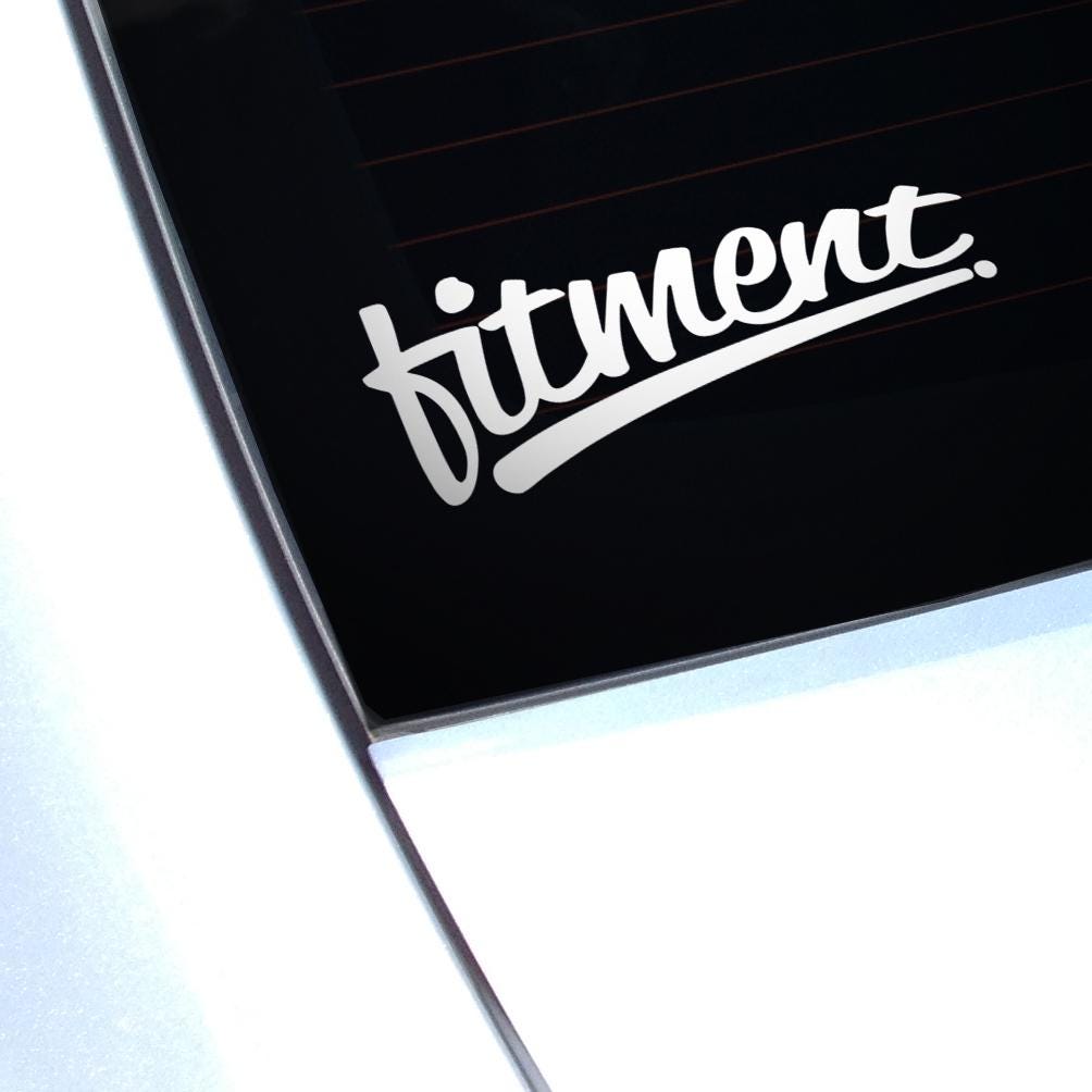 Fitment Racing Tuning Car Sticker Decal, Camper Van Caravan Decal, Car ...
