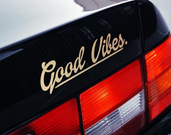 Good Vibes Only Car Sticker Decal, Van Caravan Decal, Car Window Decals, Car Bumper Decals, Vinyl Car Decal, Funny Car Stickers, JDM