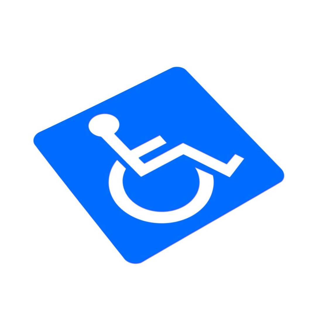 Disabled Sign Vinyl Decal Sticker Wheelchair Access Badge Accessible ...