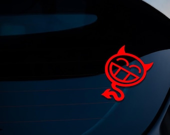2x JDM Devil Car Sticker Decal, Camper Van Caravan Decal, Car Window Decals, Car Bumper Decals, Vinyl Decal Sticker JDM Motorsport Drift VW