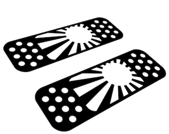 2x JDM Bandaid Car Sticker Decal, Camper Van Caravan Decal, Funny Car Window Decals, Car Bumper Decals, Vinyl Decal Sticker Turbo JAP