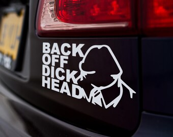 Back Off Funny Car Sticker Vinyl Decal Tailgater Warning Car Decal Bumper Sticker Car Window Decal Funny Driving Sticker