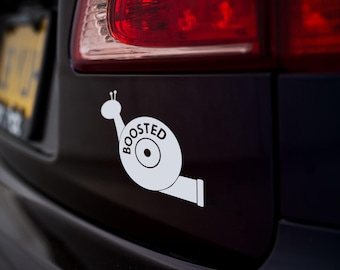 Boosted Turbo Snail Car Sticker Decal, Camper Van Caravan Decal, Car Window Decals, Car Bumper Decals, Vinyl Decal Sticker JDM Motorsport VW