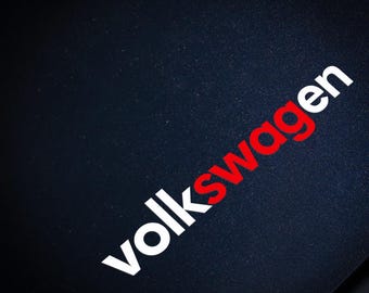 SWAG Sticker Decal For Volkswagen, Camper Van Caravan Decal, Car Window Decals, Car Bumper Decals, Vinyl Car Decal, JDM Euro Drift