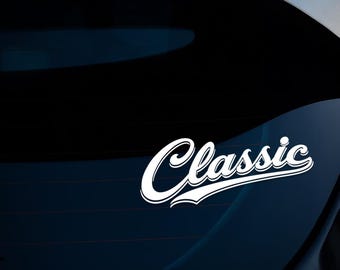Pegatina de vinilo para coche clásico, estilo retro, para ventana o parachoques, estilo vintage, para motocicleta.